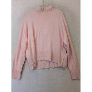 Calvin Klein Jeans Womens XL Mock Neck Sweater Ballet Slipper Pink 473039X NEW